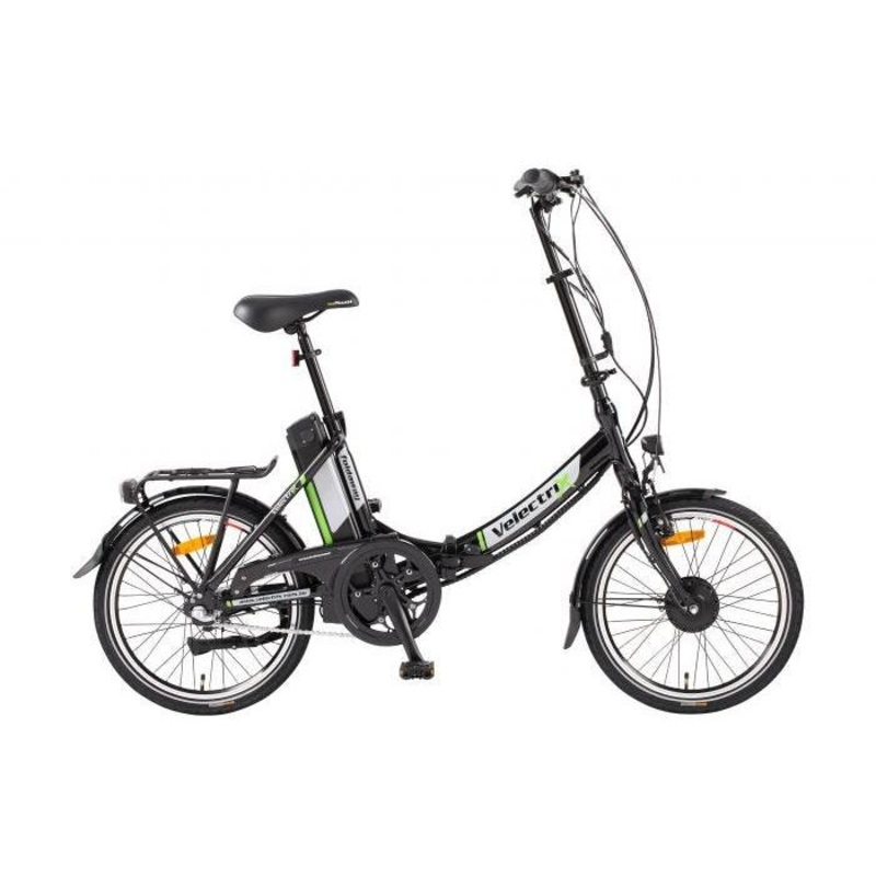 Velectrix Foldaway 8ah Folding Electric Bike Black Green