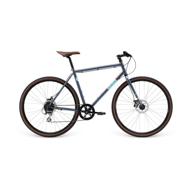 Apollo Mark II Flat Bar Road Bike Blue/Red MD