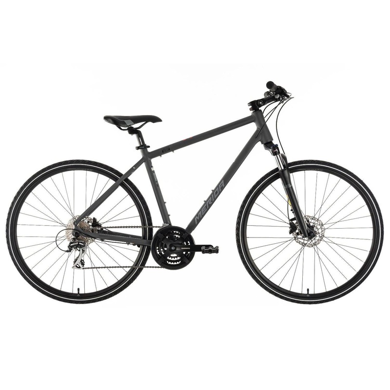 Merida Crossway 20 Hybrid Bike Silk Anthracite/Grey/Black XS