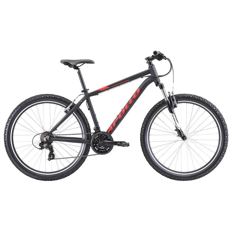 Apollo Aspire 10 Mountain Bike Matte Black/Red XL