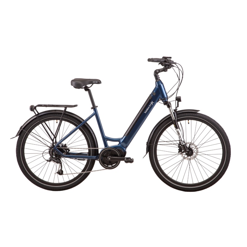 VelectriX Urban Pulse Step Through Electric Hybrid Bike Blue XS