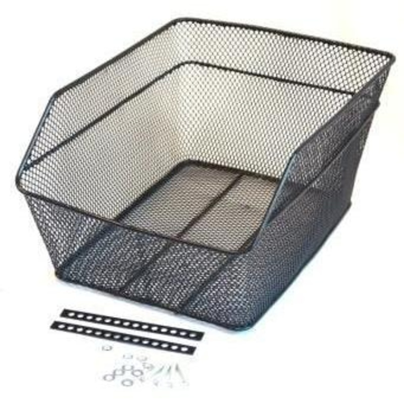 Basket rear black mesh 38cmx30cmx17cm