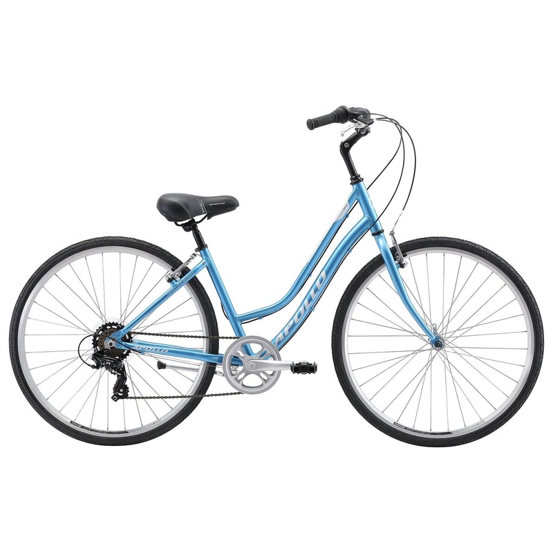 Apollo Villa Hybrid Bike Gloss Blue/White Slate WSM