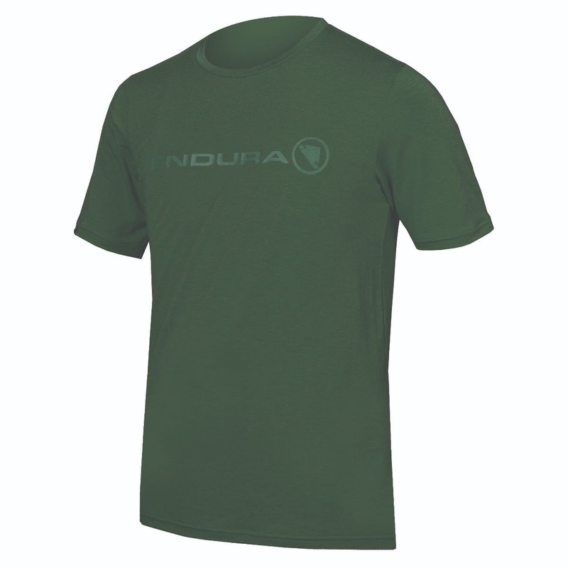 Endura SingleTrack Merino Short Sleeve Jersey Forest Green SM