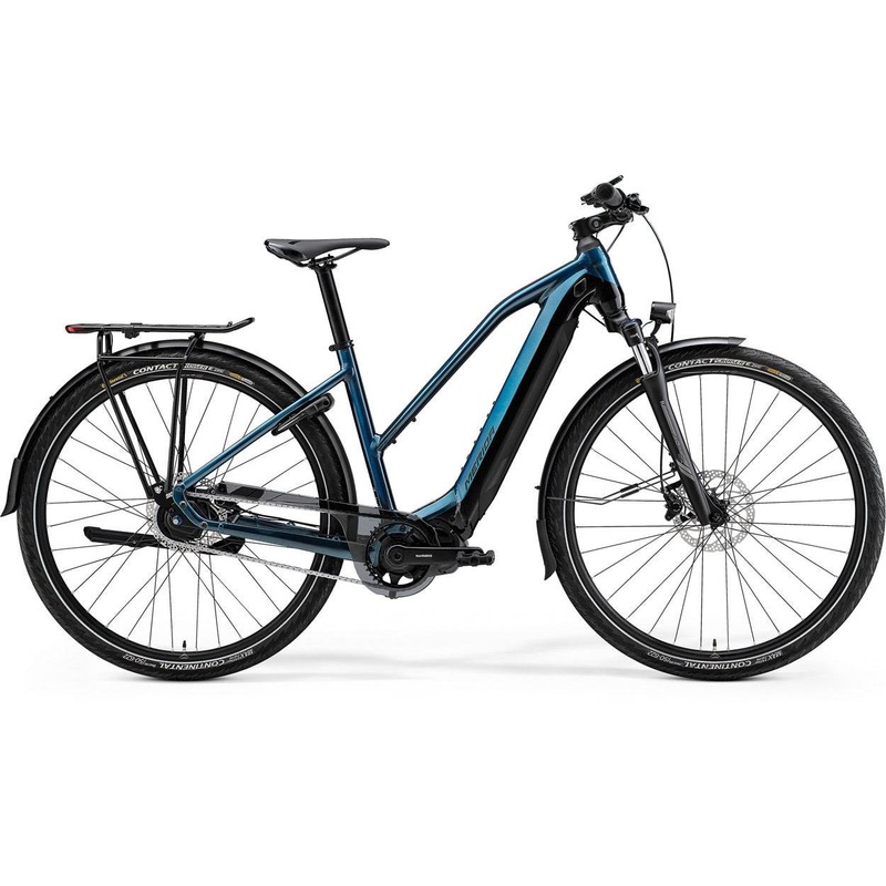 Merida eSpresso 700 EQ Trapeze Electric Hybrid Bike Teal/Black WXS