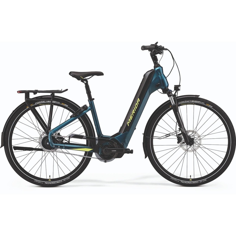 Merida eSpresso City 700 EQ Electric Bike Teal/Lime XS