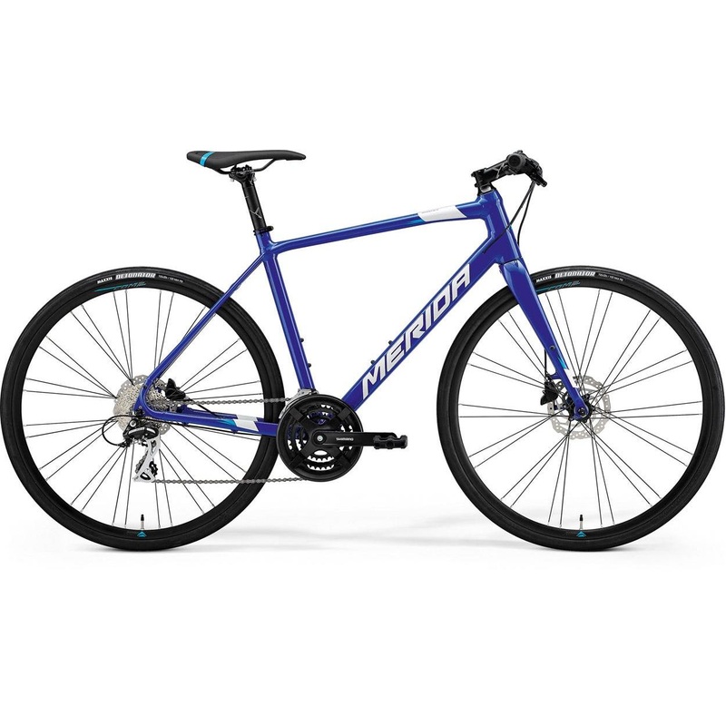 Merida Speeder 100 Flat Bar Road Bike Dark Blue/Blue/White XS