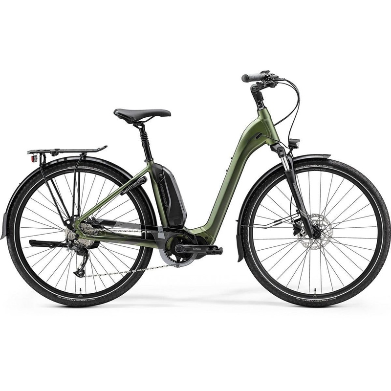 Merida eSpresso City 300SE EQ 504Wh Electric Hybrid Bike Step-Thru Silk Green XS