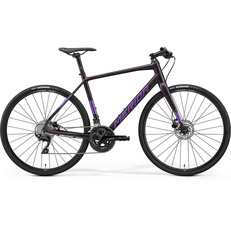 Merida Speeder 400 Flat Bar Road Bike Silk Dark Purple XS