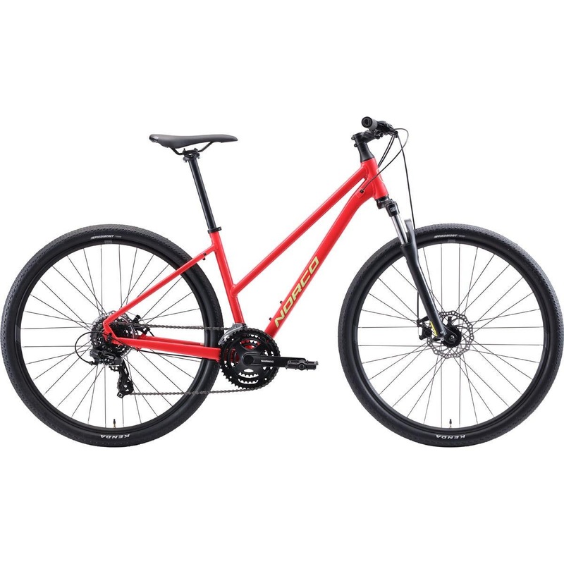 Norco XFR 3 Step Through Hybrid Bike Red/Green Large WLG