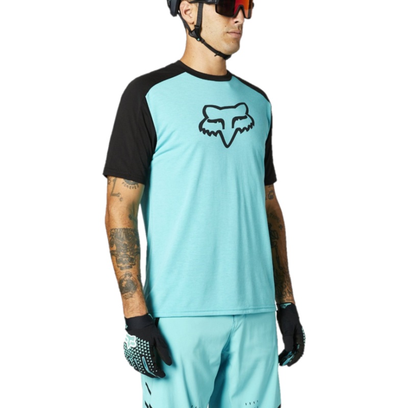 FOX Ranger DR Short Sleeve Jersey Teal SM