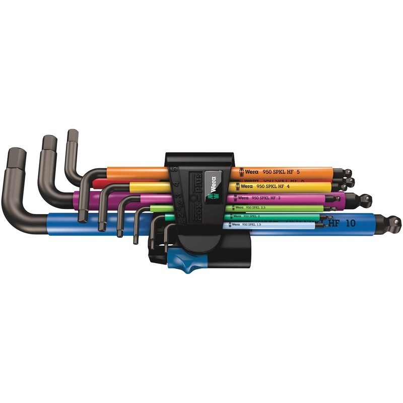 WERA BlackLaser 950/9 Multicolour Hex-Plus Keyset