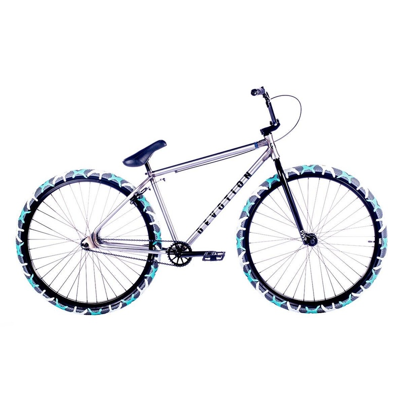 Cult Devotion 29” Cruiser Bike Clear Raw/Camo Tyres