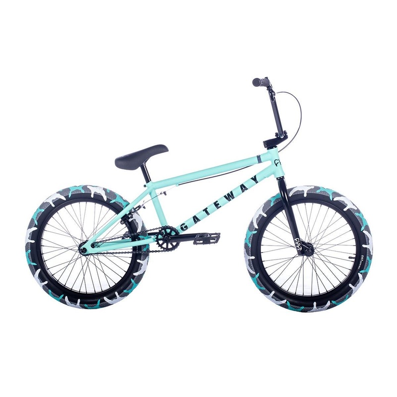Cult Gateway 20” BMX Bike Teal W/ Teal Camo Tyres