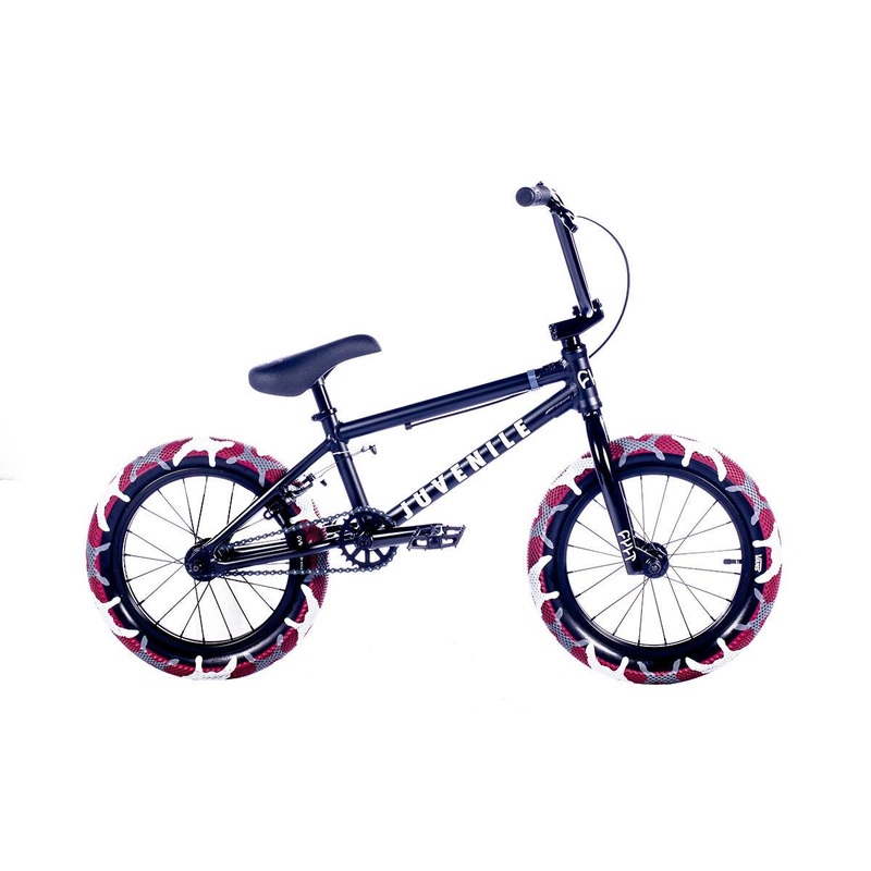 Cult Juvi 16” Kids BMX Bike Black W/ Red Camo Tyres
