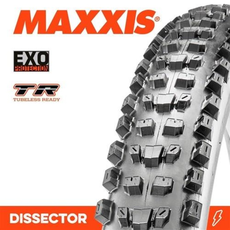 Maxxis Dissector TLR Folding MTB Tyre 60TPI 27.5 x 2.60”