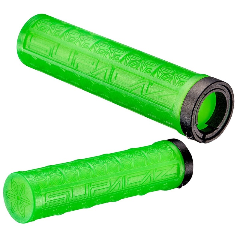 Supacaz Grizips Mountain Bike Grips Neon Green