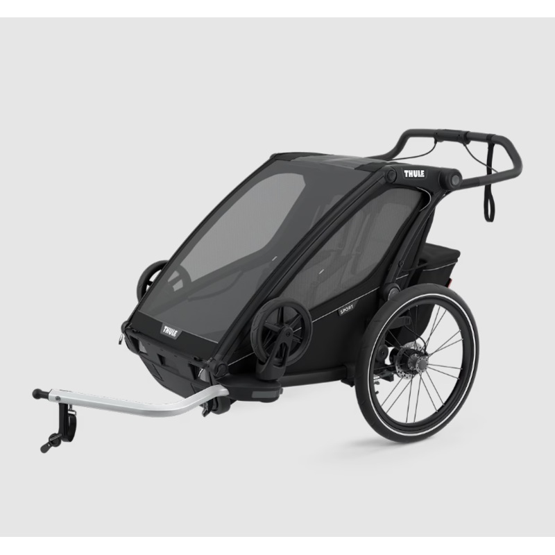 Thule Chariot Sport 2 Child Trailer Midnight Black