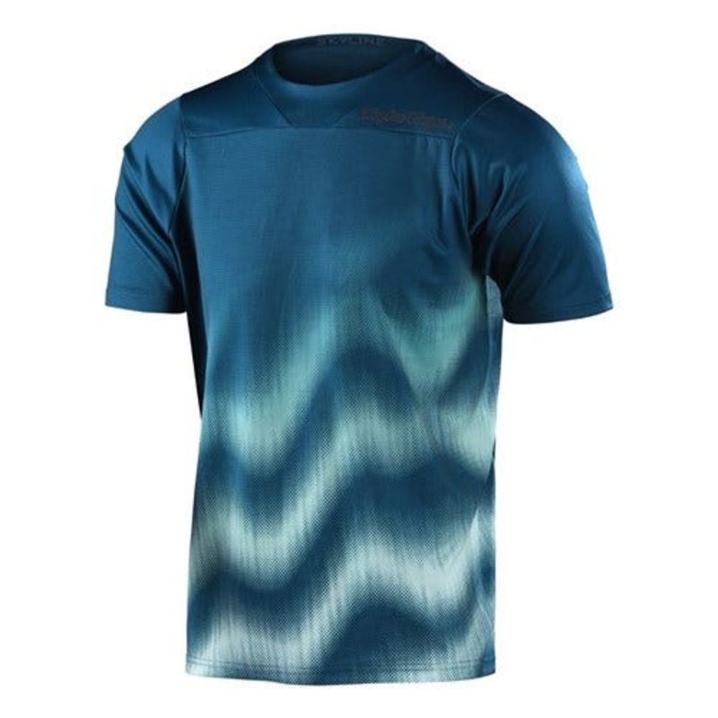 TLD Skyline Short Sleeve Jersey Wave Jungle Green Medium