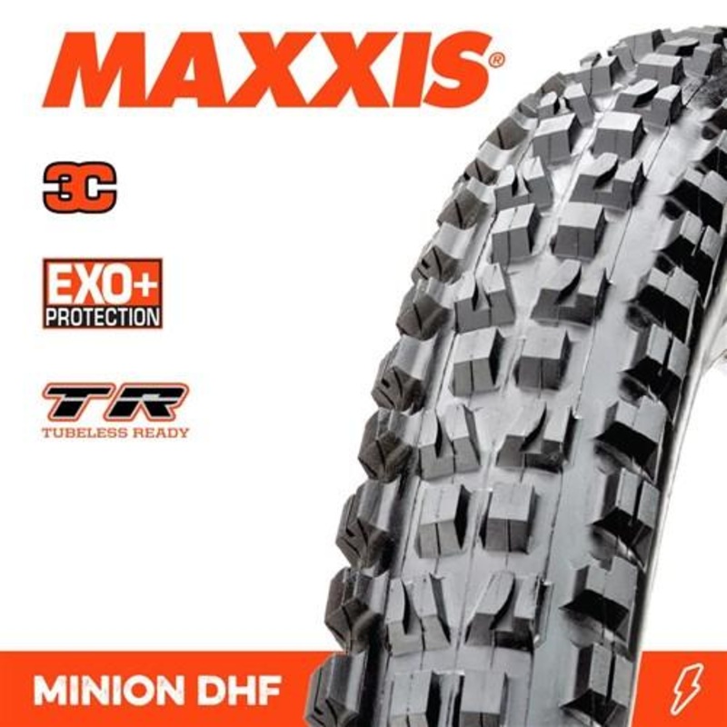 Maxxis Minion DHF TLR Folding MTB Tyre 60TPI 27.5 x 2.50”