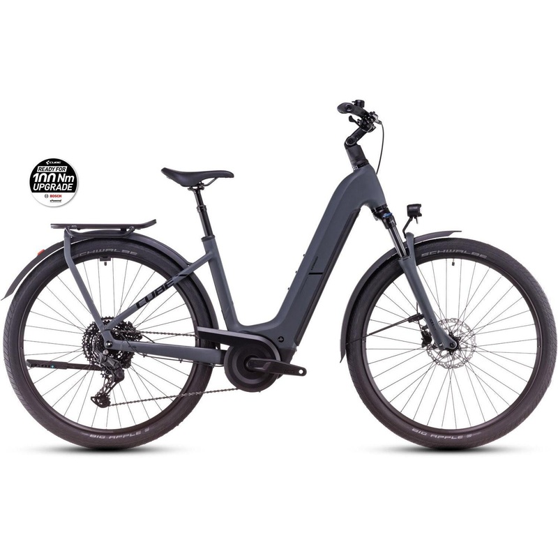 Cube Kathmandu Hybrid ONE 800 Easy Entry Electric Hybrid Bike Shadowgrey’n’Black XS
