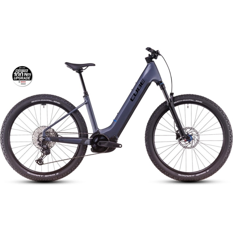 Cube Reaction Hybrid Pro 600 Easy Entry Electric Hardtail Mountain Bike Metallicgrey’n’Black SM