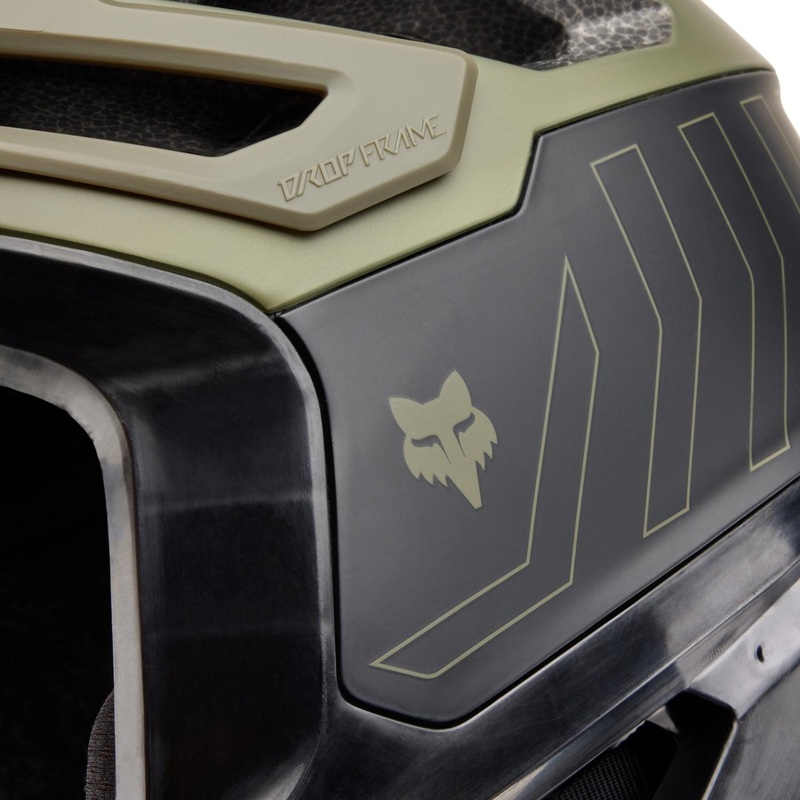 FOX Dropframe Pro Runn MTB Helmet Olive Green SM