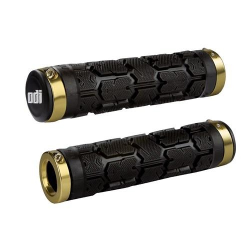 ODI Rogue MTB Lock On Grips Black/Gold Clamps