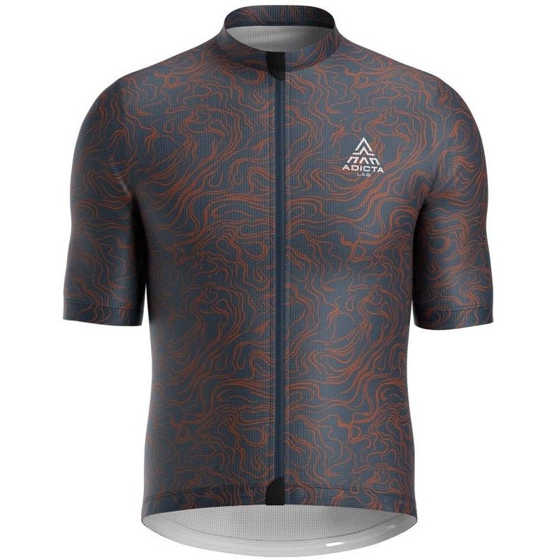 Adicta Lab Nucleus Short Sleeve Jersey Navy/Brick XS