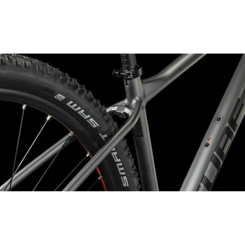 Cube AIM Hardtail Mountain Bike Grey ‘n’ Red LG