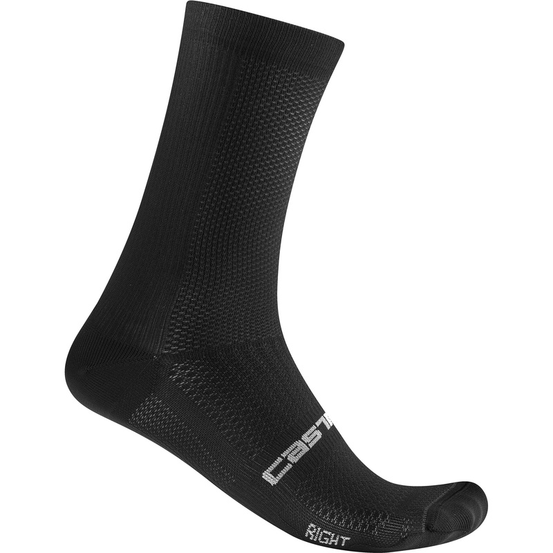 Castelli Espresso 18 Road Socks 18cm Black SM/MD