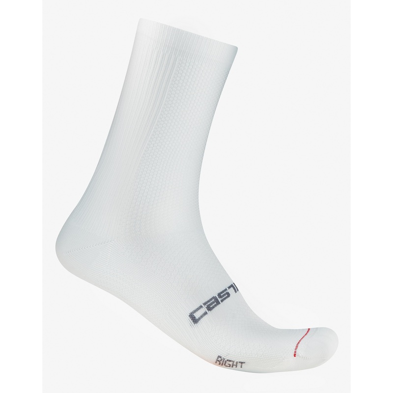 Castelli Espresso 18 Road Socks 18cm White SM/MD