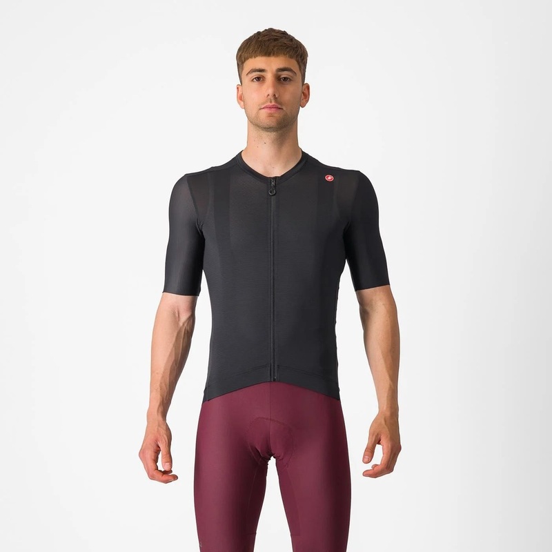 Castelli Espresso Short Sleeve Jersey Light Black/Dark Gray XS