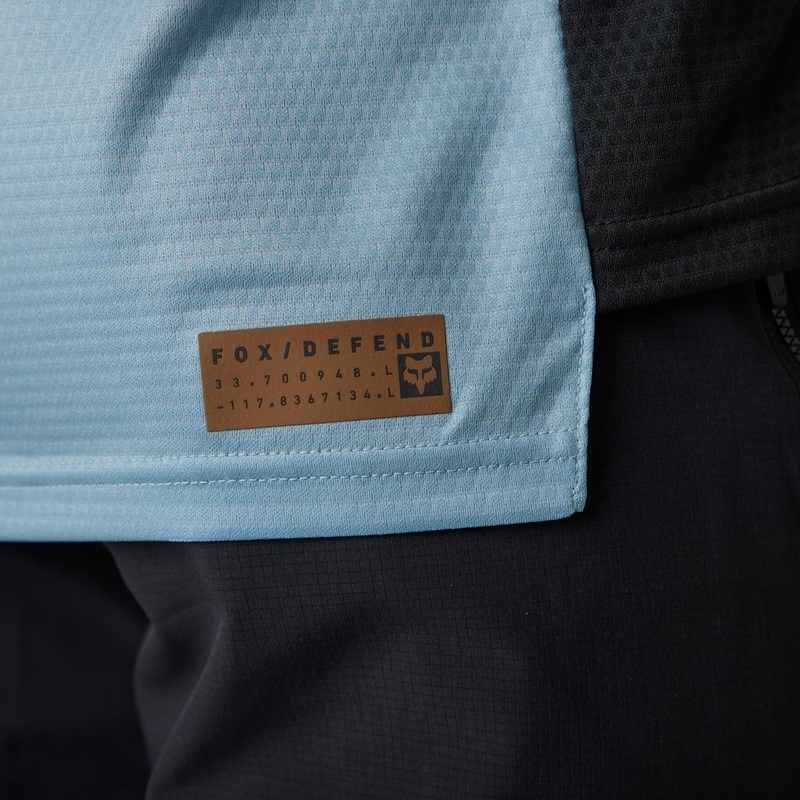 FOX Defend Short Sleeve Jersey Gunmetal Grey MD