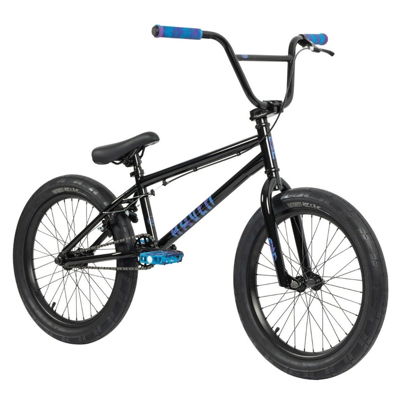 Raven Trickster 20” BMX Bike Black w/ Marble Graphics 2024