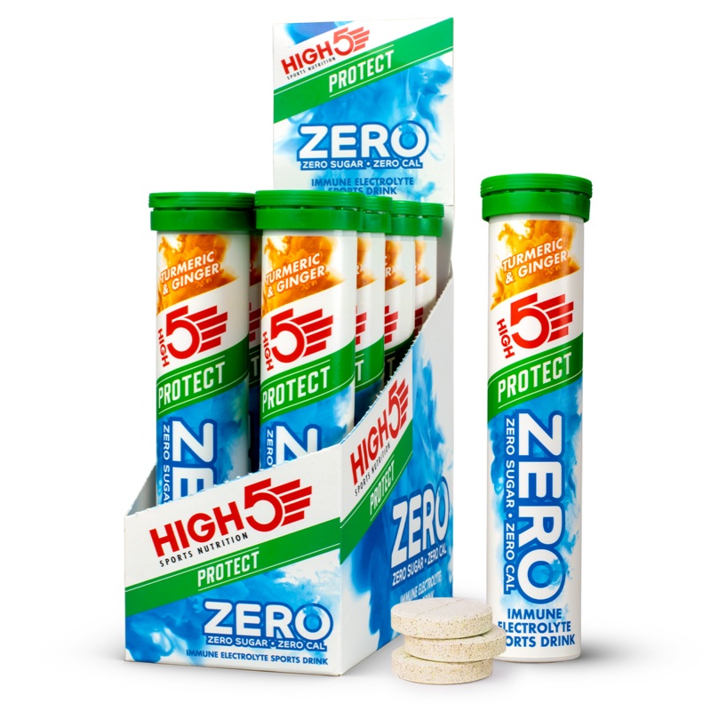 HIGH5 ZERO Protect Tablets Turmeric & Ginger Box of 8