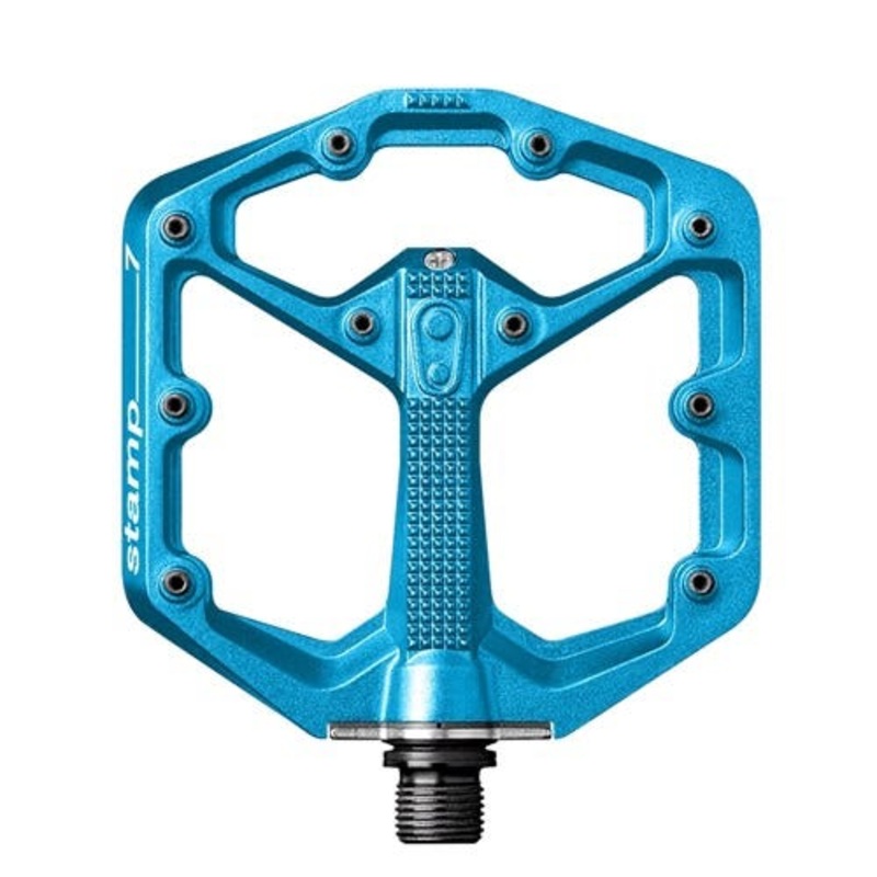 Crankbrothers Stamp 7 Flat MTB Pedals Small Electric Blue