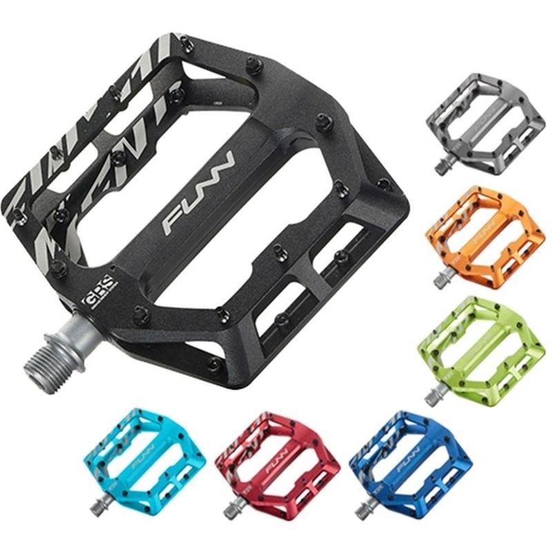 FUNN Funndamental Flat Alloy Pedals (Pins Installed) Orange