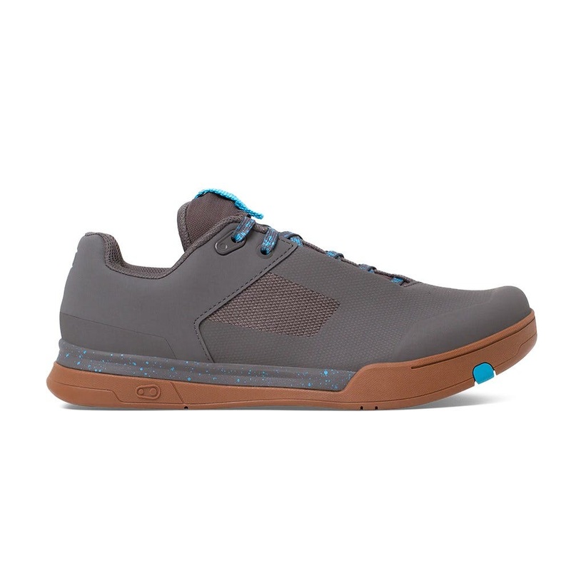 Crankbrothers Stamp Lace Flat MTB Shoes Grey/Blue Splatter Shoes – 37