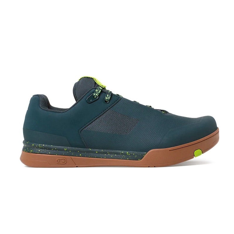 Crankbrothers Stamp Lace Flat MTB Shoes Petrol/Lime Splatter Shoes – 37