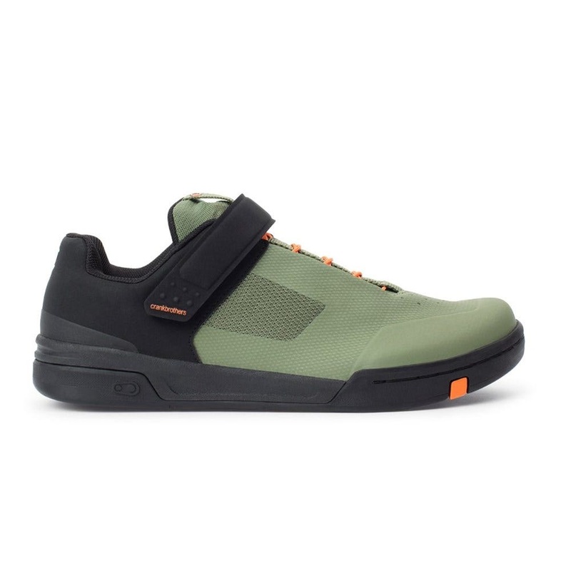 Crankbrothers Stamp Speedlace MTB Flat Pedal Shoes Green/Orange Shoes – 37
