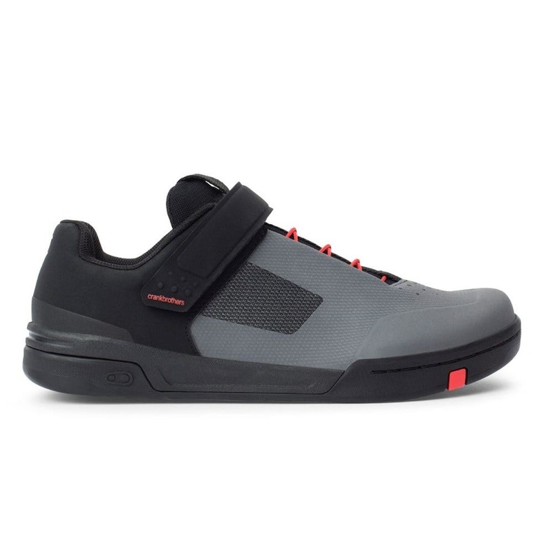 Crankbrothers Stamp Speedlace MTB Flat Pedal Shoes Grey/Red Shoes – 37