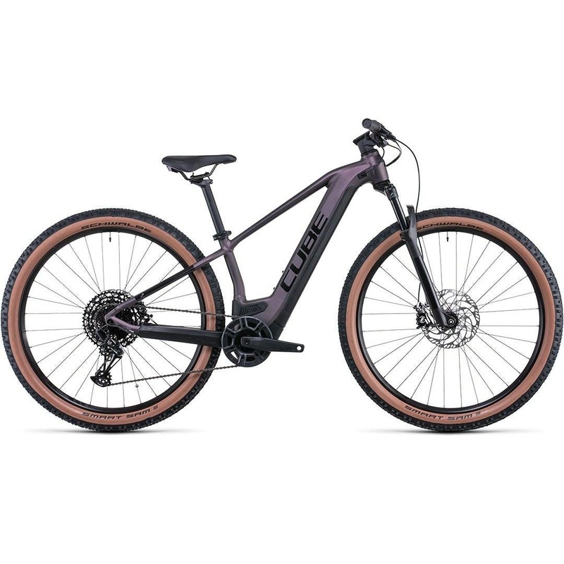 Cube Reaction Hybrid EXC 625 Electric Hardtail Mountain Bike Smoky Lilac ‘n’ Black
