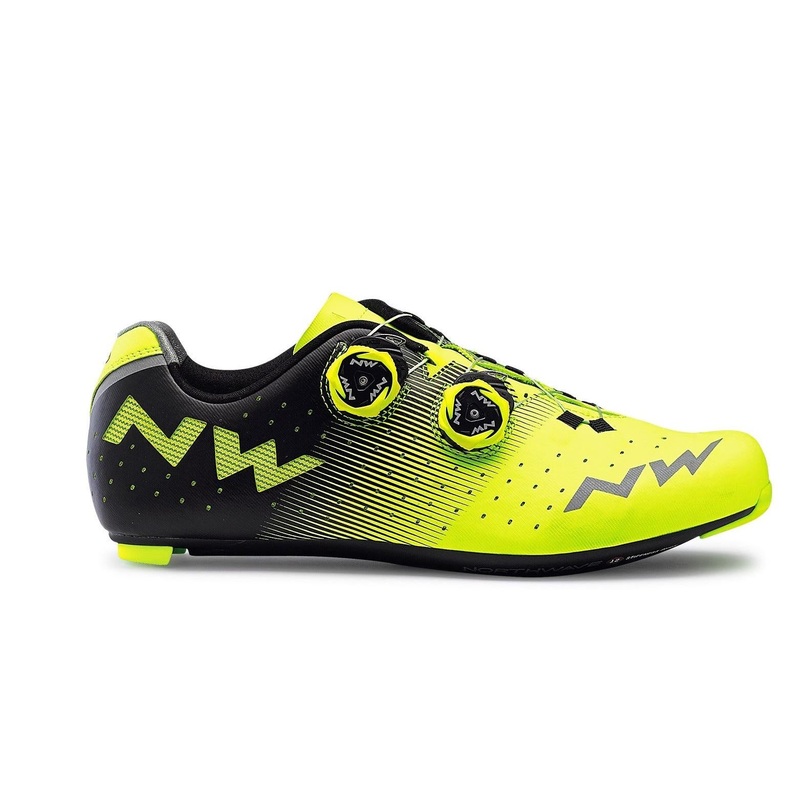 Northwave Revolution Yellow Shoes Fluro/Black Shoes – 45