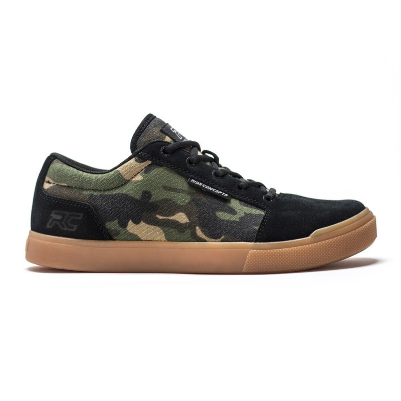 Ride Concepts Vice Flat Pedal Shoes Camo Black Shoes – 39.5
