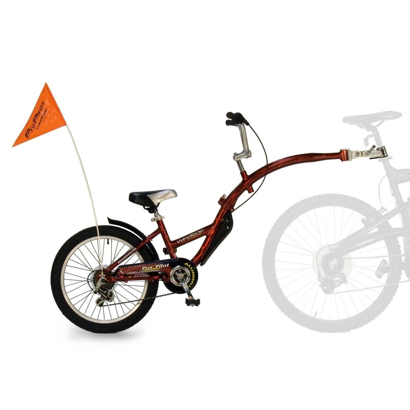 WeeRide Alloy Pro Pilot Tag Along Trailer With Gears