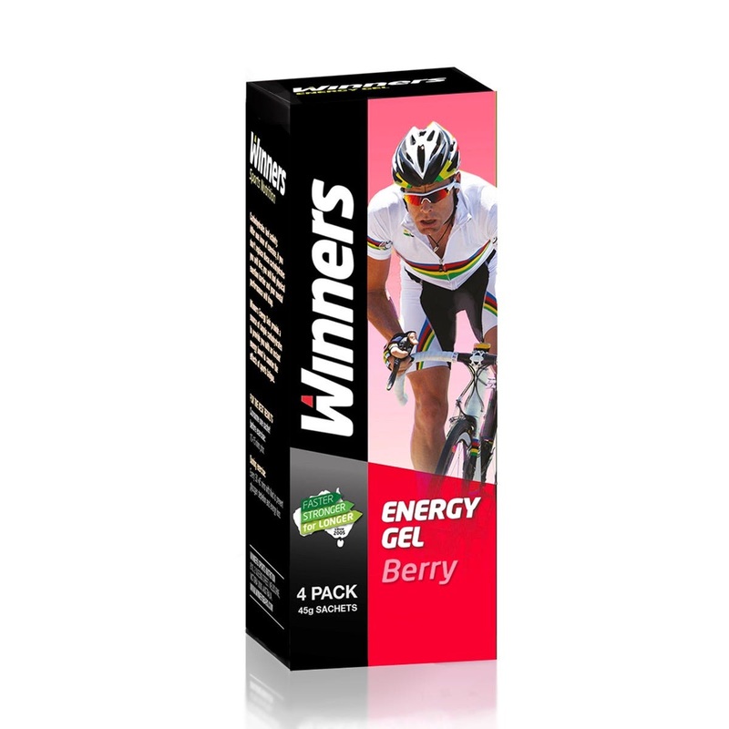 Winners Berry Burst Instant Energy Gel 4 x 45g