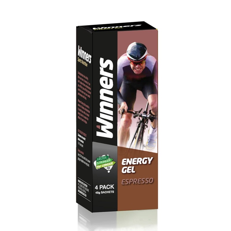 Winners Espresso Instant Energy Gel 4 x 45g