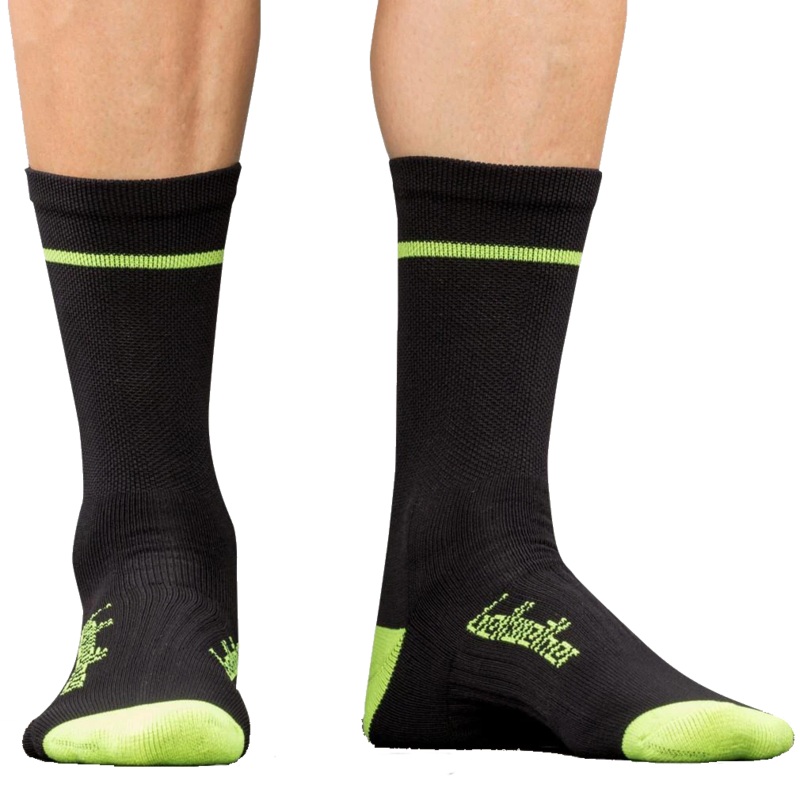 Bellwether Optime Socks Black/Hi-Vis SM/MD