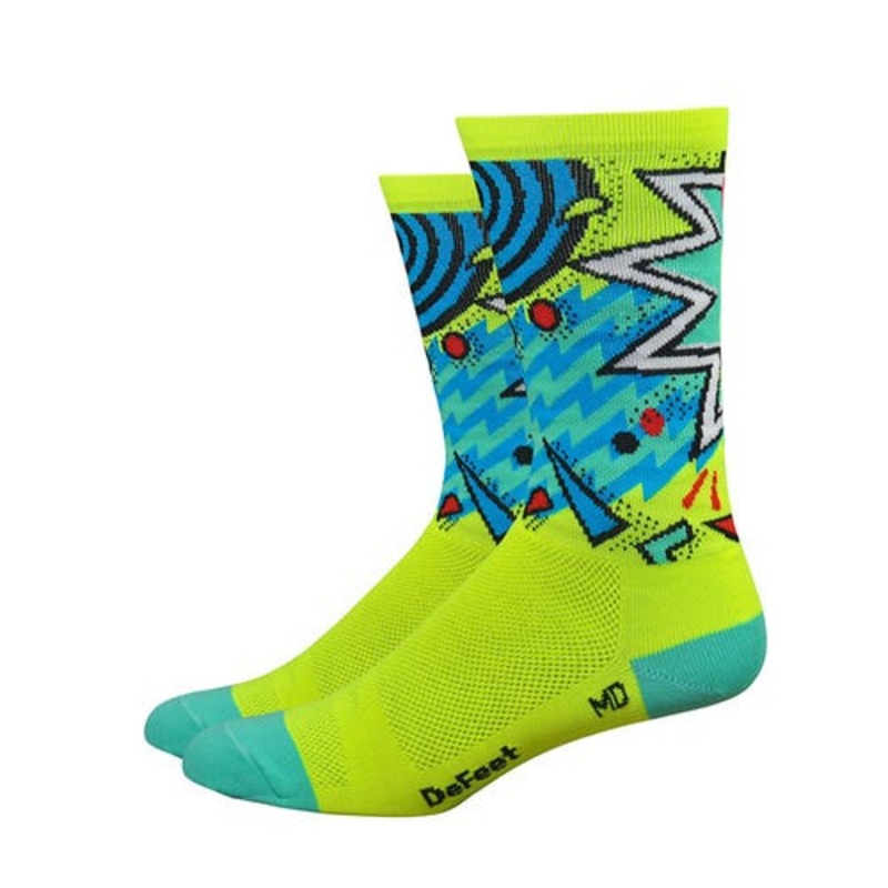 Defeet Aireator 6” Socks Hi Viz Shazam SM